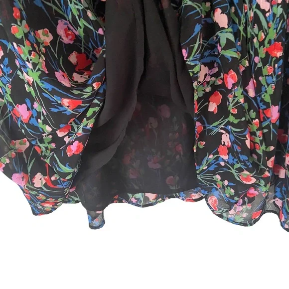 Zara Multicolor Floral Pleated “Annie” Mini Dress - Picture 8 of 15